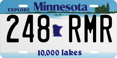 MN license plate 248RMR