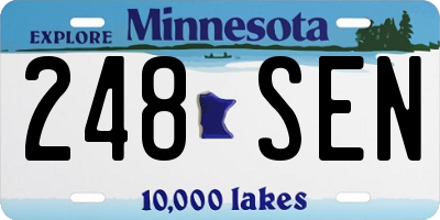 MN license plate 248SEN