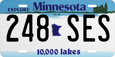 MN license plate 248SES
