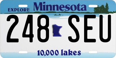 MN license plate 248SEU