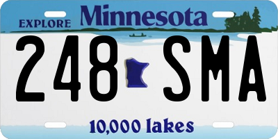 MN license plate 248SMA