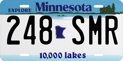 MN license plate 248SMR