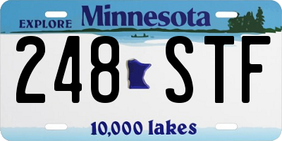MN license plate 248STF