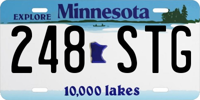 MN license plate 248STG