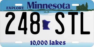 MN license plate 248STL