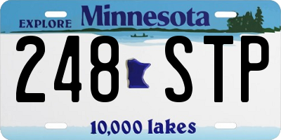 MN license plate 248STP