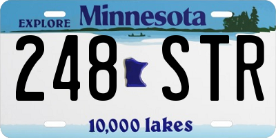 MN license plate 248STR