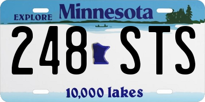 MN license plate 248STS