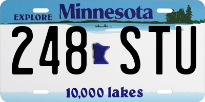 MN license plate 248STU