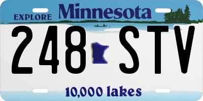 MN license plate 248STV