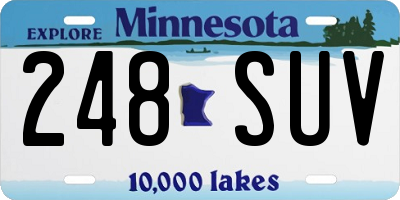 MN license plate 248SUV