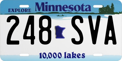 MN license plate 248SVA