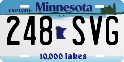 MN license plate 248SVG
