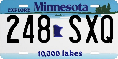 MN license plate 248SXQ