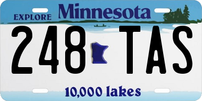 MN license plate 248TAS
