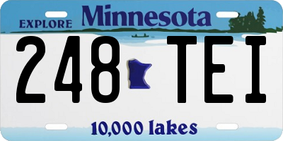 MN license plate 248TEI