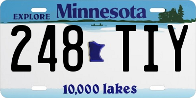 MN license plate 248TIY