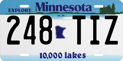 MN license plate 248TIZ