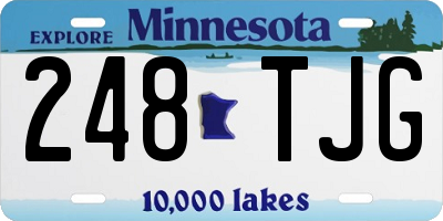 MN license plate 248TJG