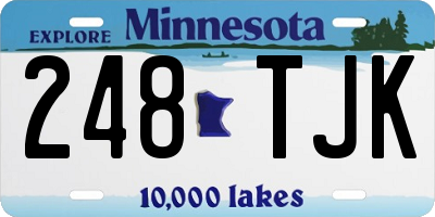 MN license plate 248TJK