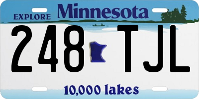 MN license plate 248TJL