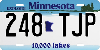 MN license plate 248TJP