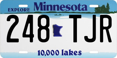 MN license plate 248TJR