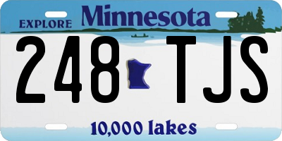 MN license plate 248TJS