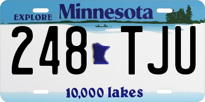 MN license plate 248TJU