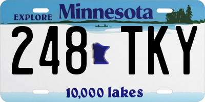 MN license plate 248TKY