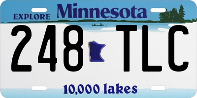 MN license plate 248TLC