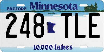 MN license plate 248TLE