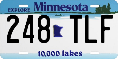 MN license plate 248TLF
