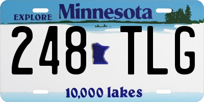 MN license plate 248TLG