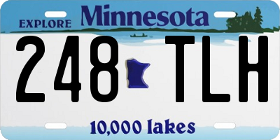 MN license plate 248TLH