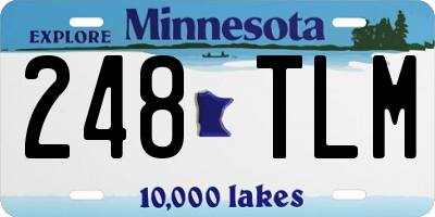 MN license plate 248TLM