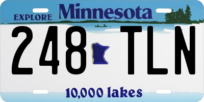 MN license plate 248TLN