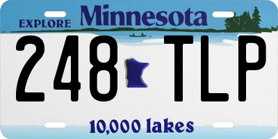MN license plate 248TLP