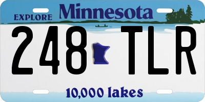 MN license plate 248TLR