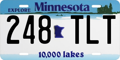 MN license plate 248TLT