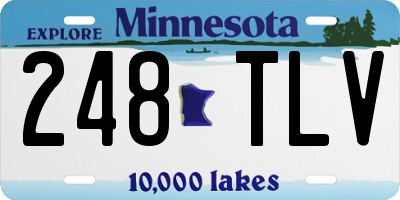 MN license plate 248TLV