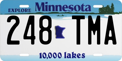 MN license plate 248TMA