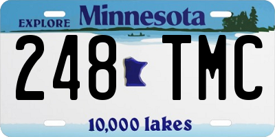 MN license plate 248TMC