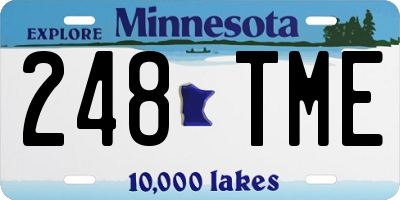 MN license plate 248TME