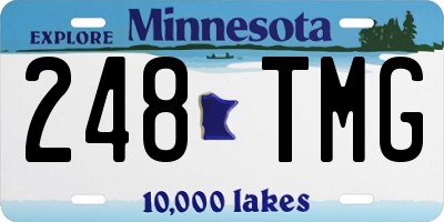 MN license plate 248TMG