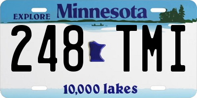 MN license plate 248TMI
