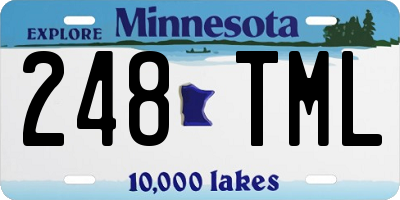 MN license plate 248TML