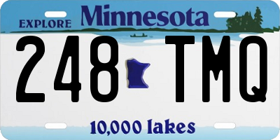MN license plate 248TMQ