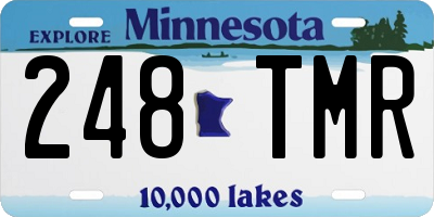 MN license plate 248TMR