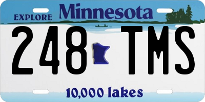 MN license plate 248TMS